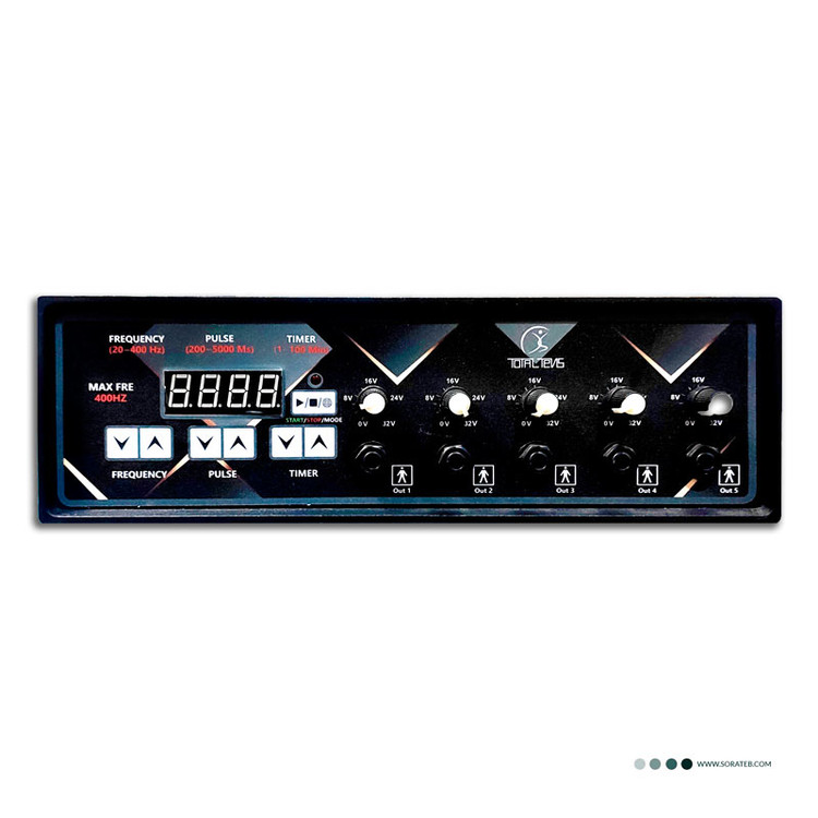 دستگاه فیزیوتراپی 5 کانال 10 پد 400 هرتز توتال تنس