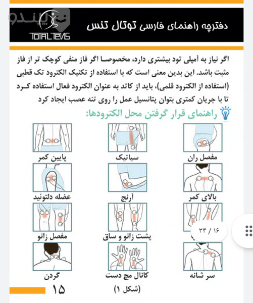 دستگاه فیزیوتراپی خانگی توتال تنس 400 هرتز